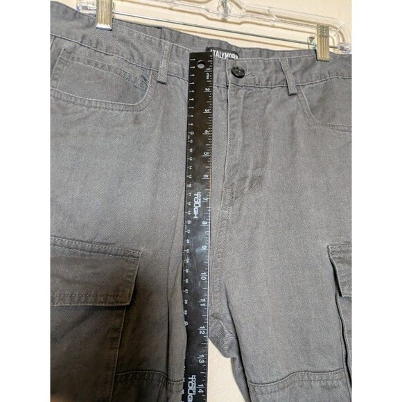 Men's Gray Utility Cargo Pants ItalyMorn Size 34 Outdoor Gorpcore Workwear - Picture 4 of 9